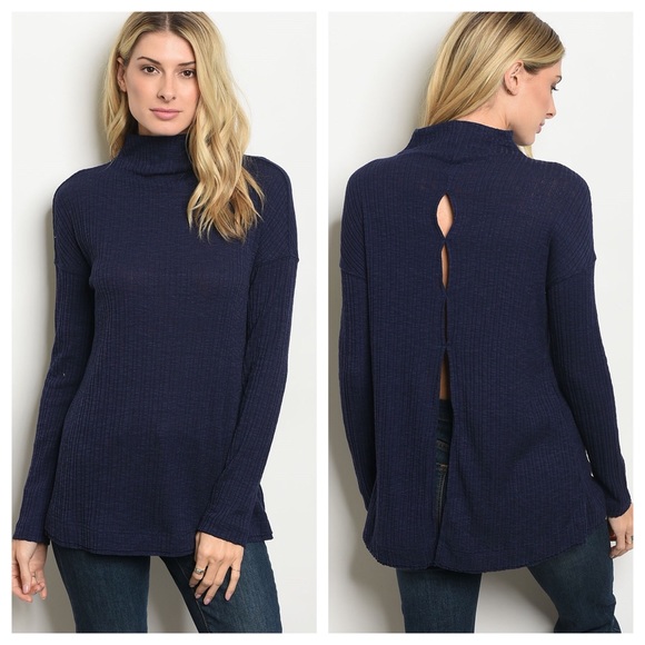 Black TNeck Top - Picture 4 of 4